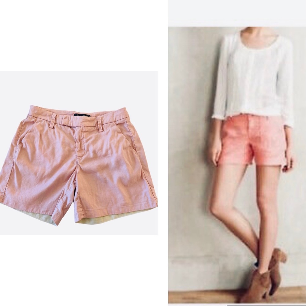 Anthropologie Level 99 Linen Shorts